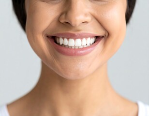 Obraz premium Womans Bright Smile with Closeup. (1)