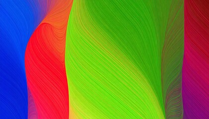 Vibrant color abstract waves