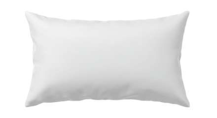 Soft white pillow isolated on white background