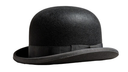 Dark gray bowler hat, full view (1)