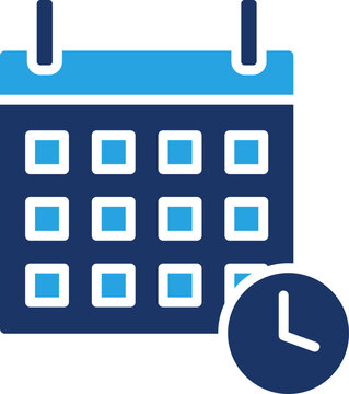 shorter workweek color icon, shorter workweek icon &ndash; reduced hours, work-life balance, time management symbol,
