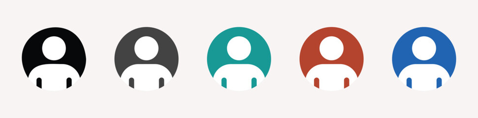 User avatar vector icon. User profile vector signs