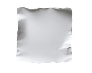 Obraz premium Wrinkled white sheet of paper or plastic