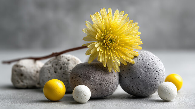 easter eggs and flowers - Powered by Adobe