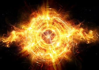 gold power background