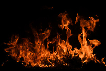 Obraz premium Blaze fire flame texture for banner background.
