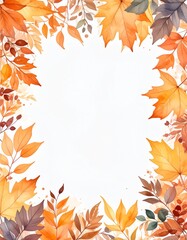 Illustration du cadre automne
