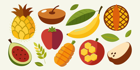 A colorful assortment of fresh fruits and vegetables