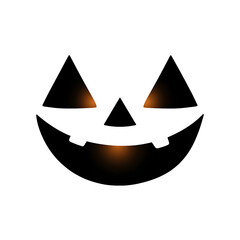 Fototapeta premium pumpkin face, jack-o-lantern on transparent background PNG