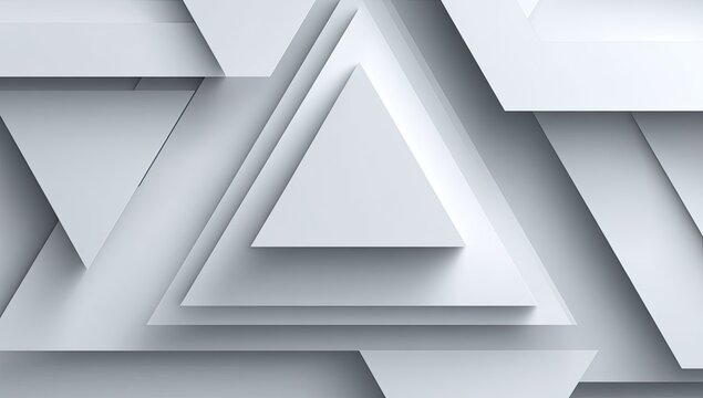 Abstract geometric pattern of overlapping light gray triangles