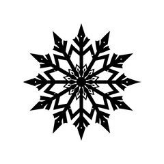 Snowflake floral vector illustration