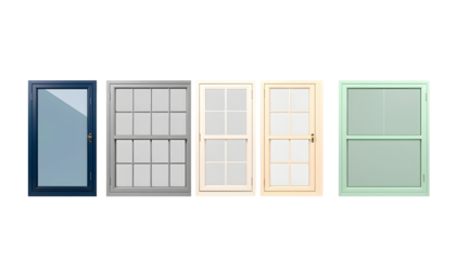 Window Selection Variety of Window Styles with Transparent Background