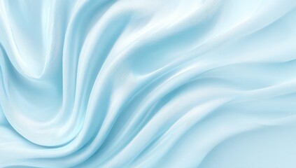 Light blue fabric with smooth, flowing folds.