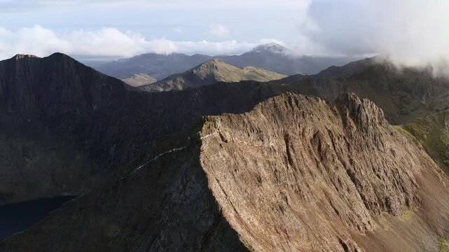 snowdon mountain range Wales 