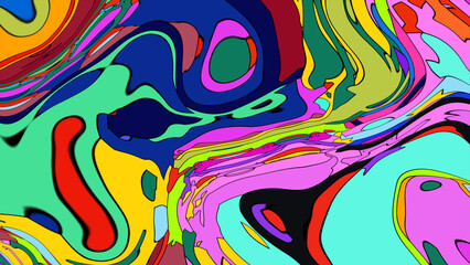 Obraz premium abstract colorful background with circles