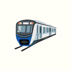 Mass rapid transportation train Vector illustration
