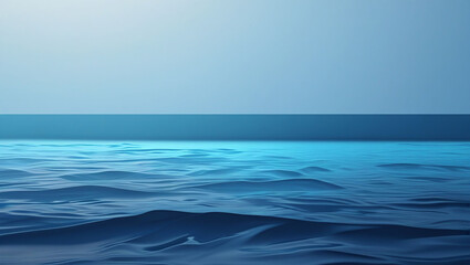 Obraz premium Ocean sea water wave blue background nature landscape horizon calm surface ripple texture abstract design