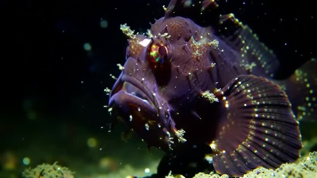 Close-up of a spiny sea scorpion fish