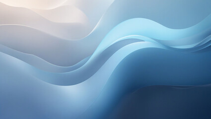 Abstract blue waves background wallpaper design modern light gradient smooth elegant backdrop artistic