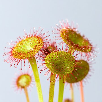 Close-up of Venus flytrap like plants