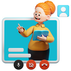 Teaching Online 3D Character