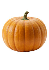 Obraz premium Isolated Orange Pumpkin with Green Stem