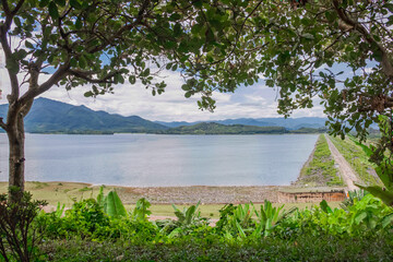 Large dam on the mountain