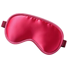 Red sleep mask isolated on transparent background