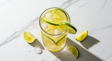Refreshing Lime Drink Photography