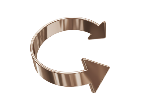 3d render of a recycling symbol