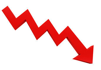 red arrow graph on white