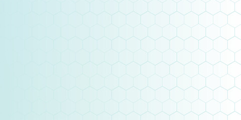Abstract healthy and medical background. Technology and science wallpaper template with hexagonal shape. Soft blue color medical banner template with space for text. Business vector illustration.