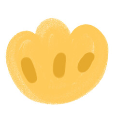 yellow abstract flower vector