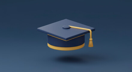 Symbolic Graduation Cap Illustration Represents Academic Achievement and Future Endeavors
