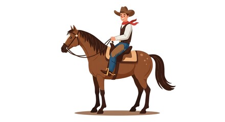 Cowboy Figure from the Wild West, Side View