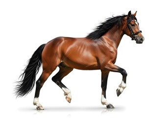 Obraz premium Brown Horse Galloping