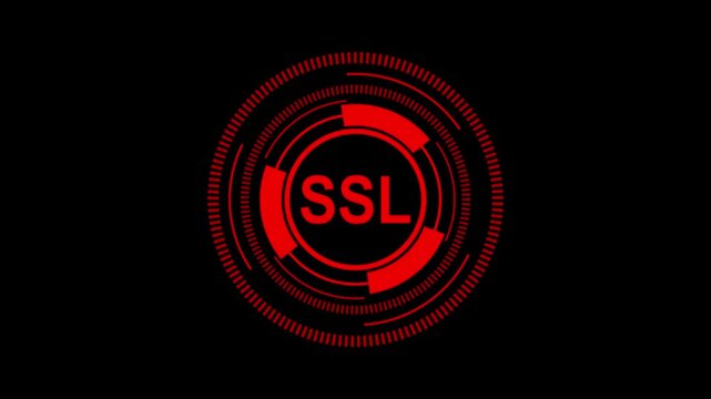 4K Abstract Visualization of SSL Encryption, Secure Web Protocols, and Data Integrity