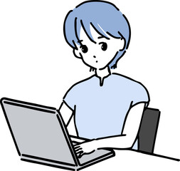 パソコン女子