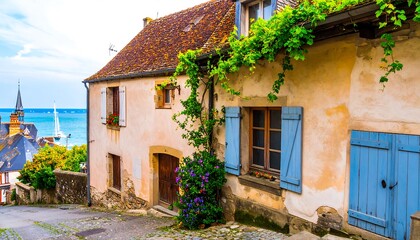 Obraz premium Charming European Village Homes