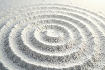 Obraz premium Circular sand pattern, subtle gradient, soft light gray background, aesthetic, background, repeat