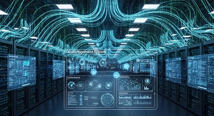 Futuristic AI Data Center:  A Network of Intelligent Systems