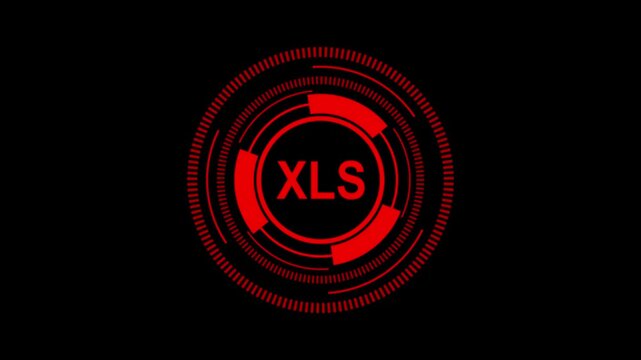 4K Abstract Visualization of XLS Format, Legacy Excel Spreadsheet, and Binary Data Structure