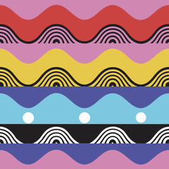 Obraz premium seamless wave pattern