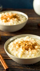 Creamy rice pudding topped with cinnamon (3)