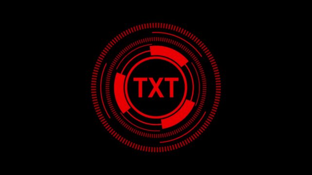 4K Abstract Visualization of TXT Format, Plain Text Structure, and Universal File Compatibility