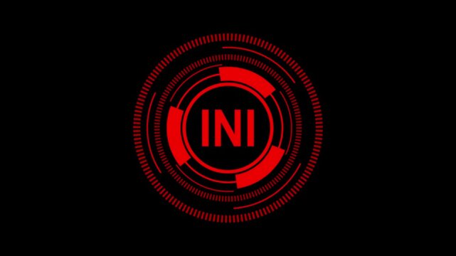 4K Abstract Visualization of INI Format, Configuration File Structure, and Key-Value Pair Architecture