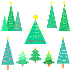 Obraz premium christmas, tree, snow, winter, decoration, sticker