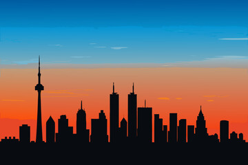 Showcasing Create Bold Stroke Minimalist Skyline Silhouette Elegant Premium Digital Asset