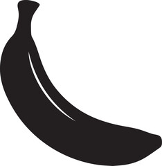 banana silhouette vector