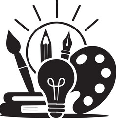 edeucation silhouette vector